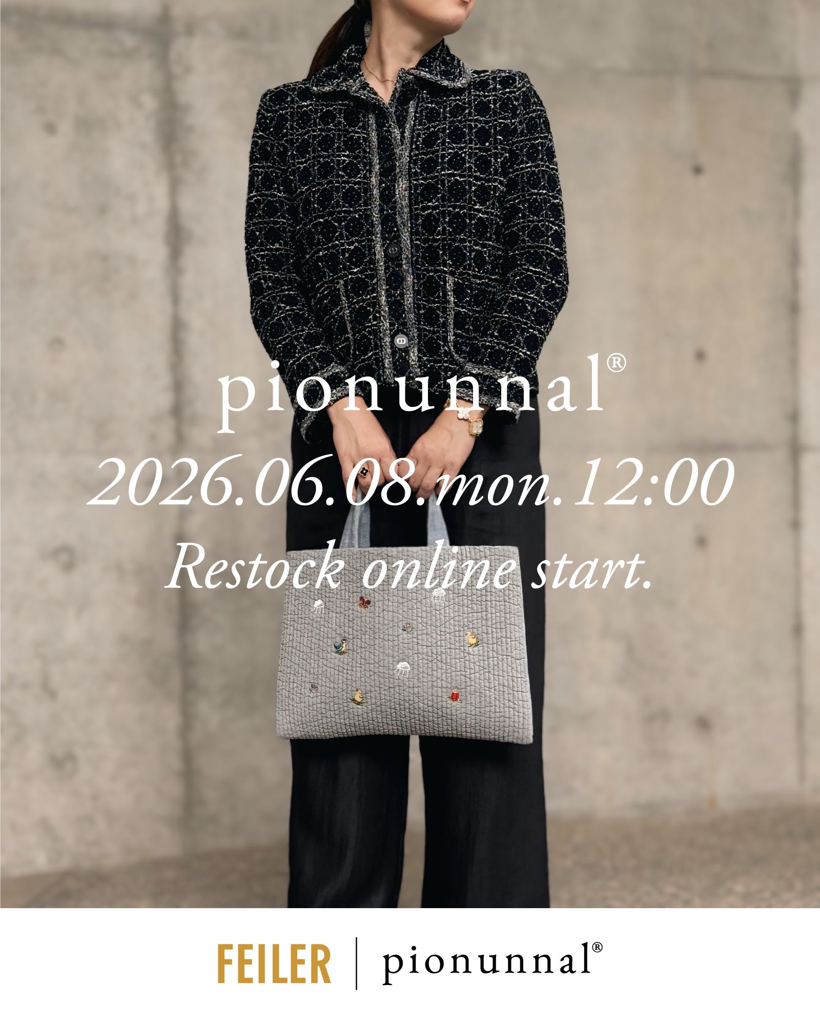 FEILER × pionunnal 再入荷が決定！！